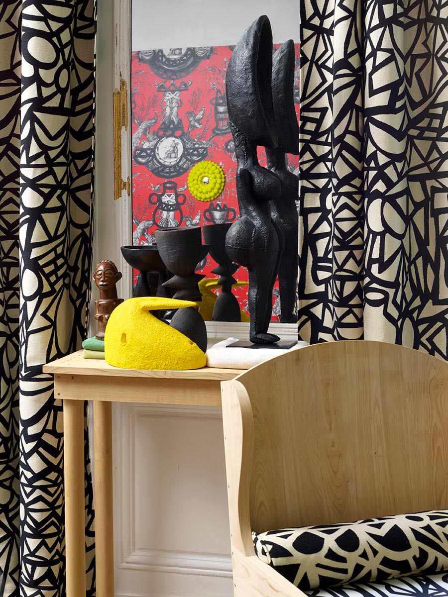 Moucharabieh room setting — Pierre Frey fabric