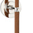 Polished Nickel and Natural Leather with Linen Shade