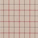 Braemar Branklyn Linen/Cranberry — Nina Campbell tyg