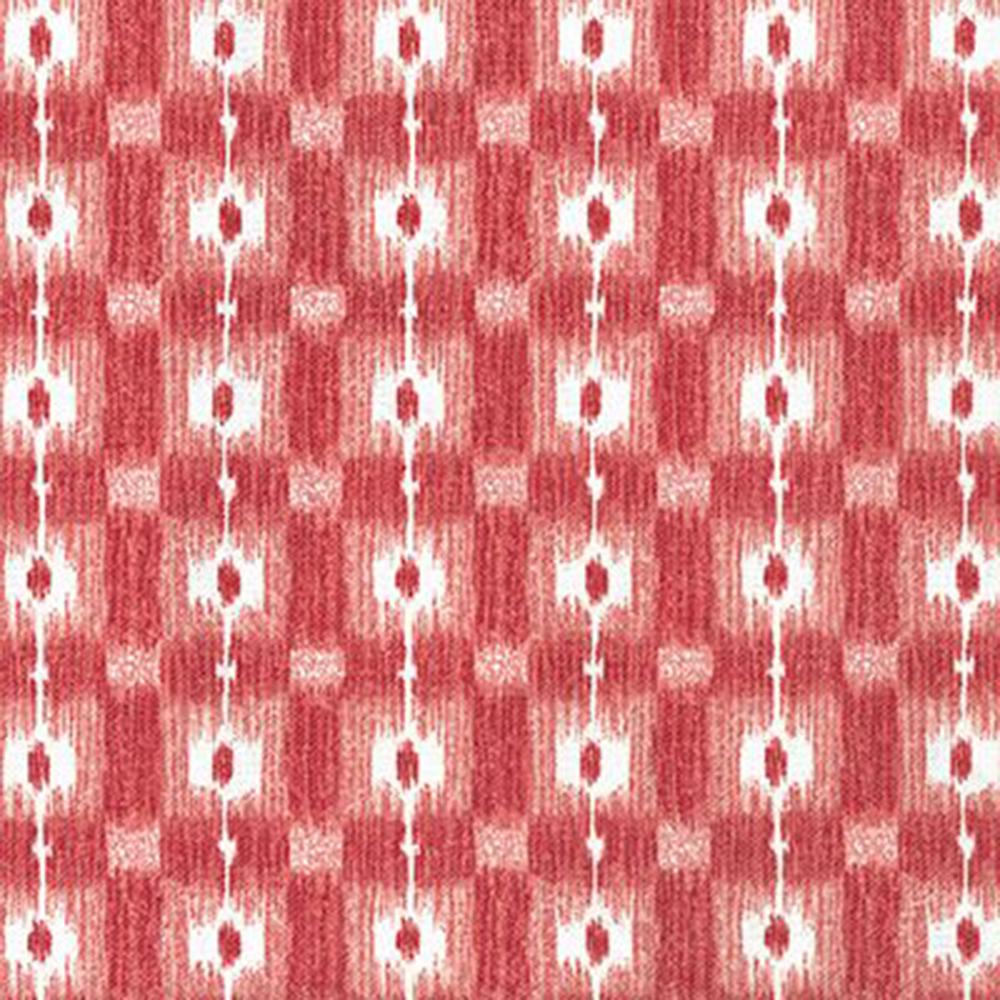 Maude Check Coral Red — Nina Campbell tyg