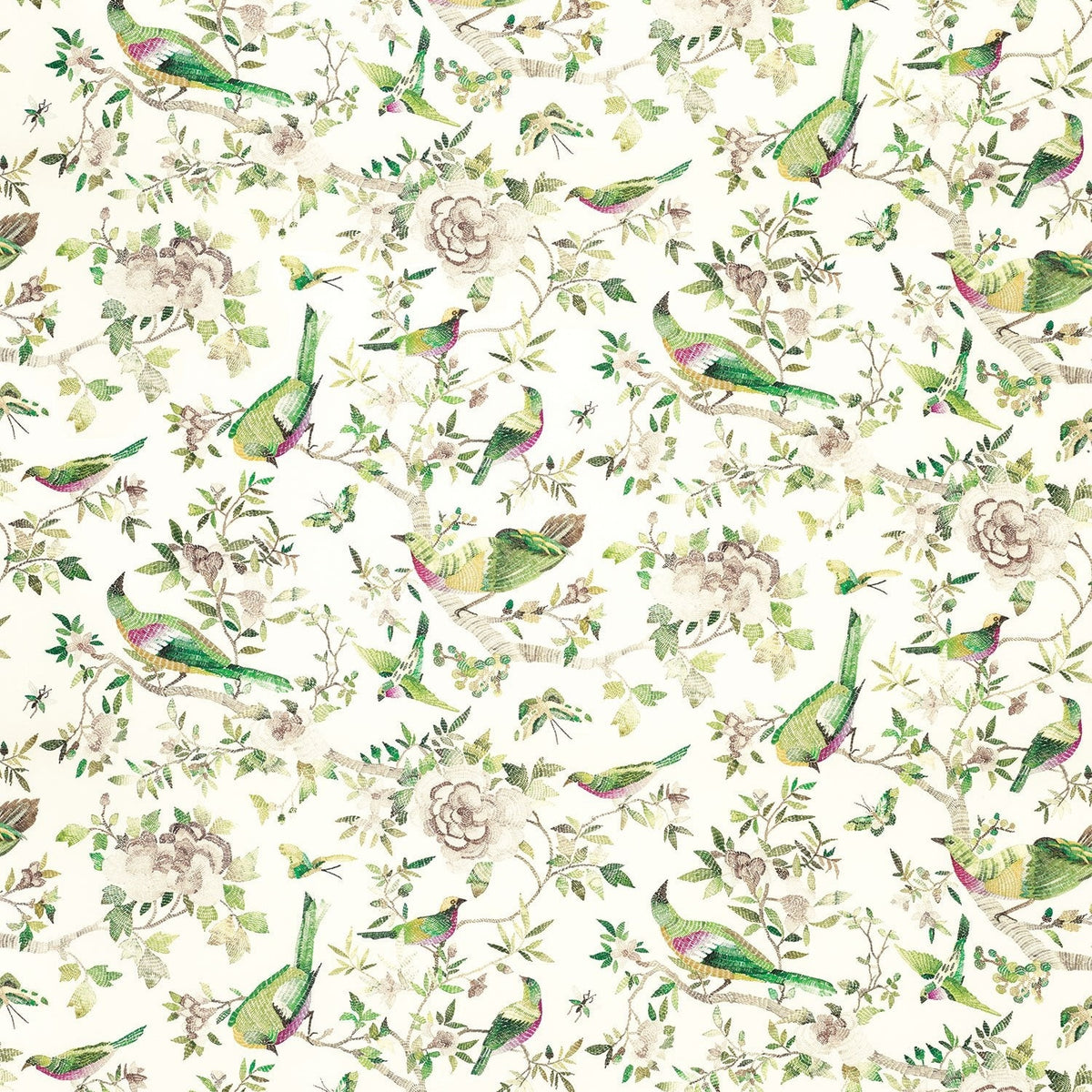 Perdana Emerald/Fuchsia — Nina Campbell tyg