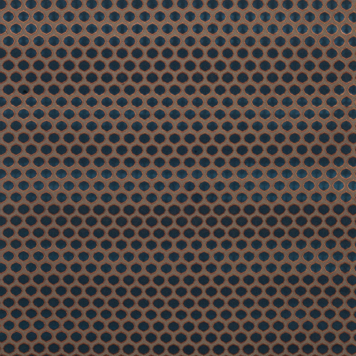 Gioconda Blue/Coral — Nina Campbell tyg