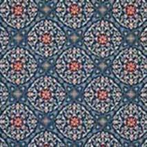 La Moulade Indigo/Crimson — Nina Campbell tyg