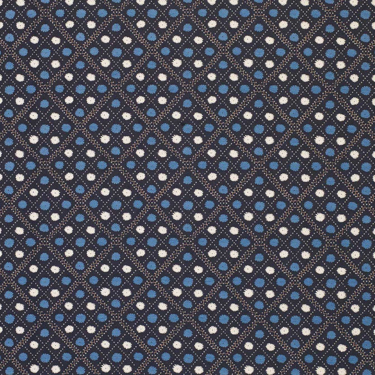 Claribel Indigo/Blue — Nina Campbell tyg