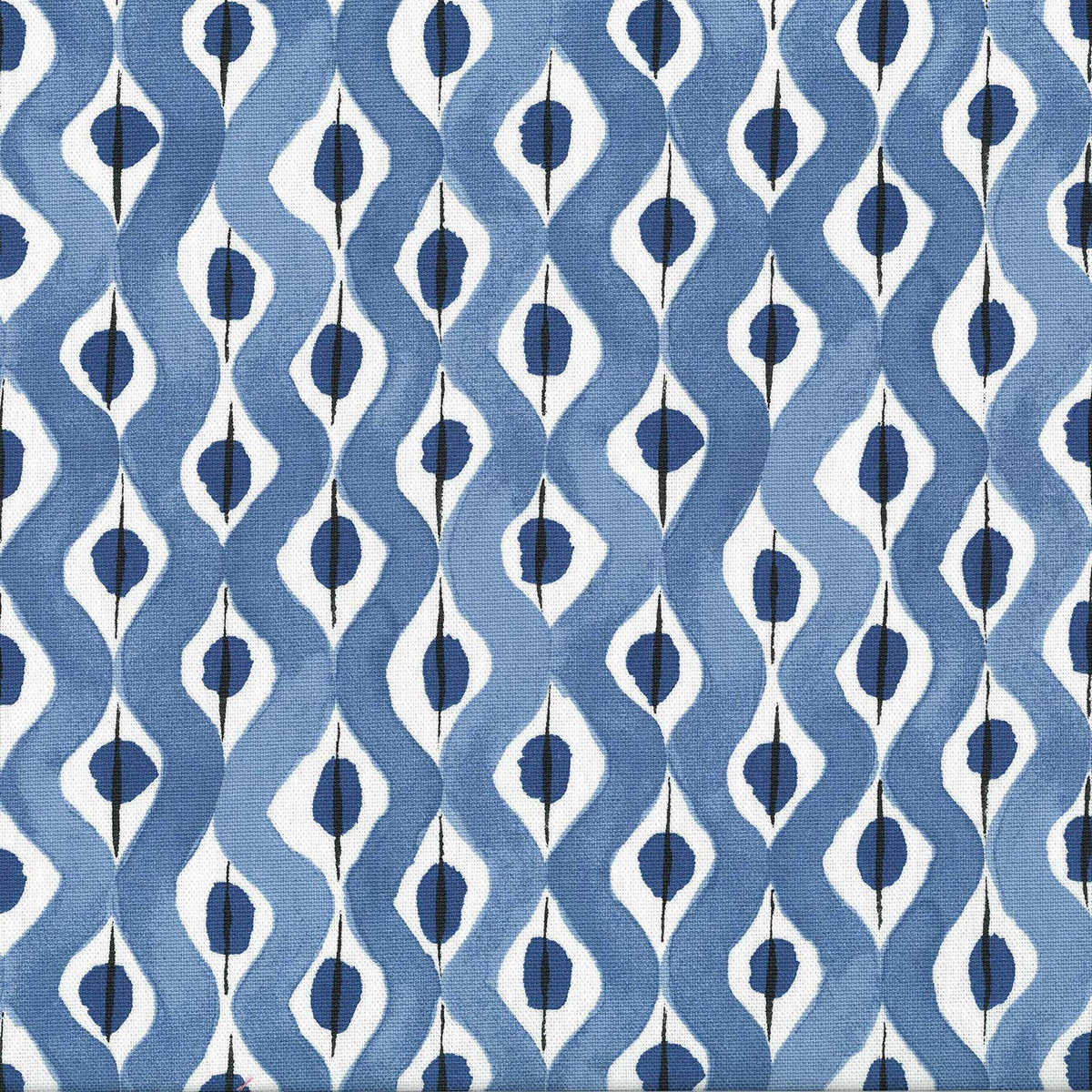Beau Rivage Blue/Indigo — Nina Campbell tyg