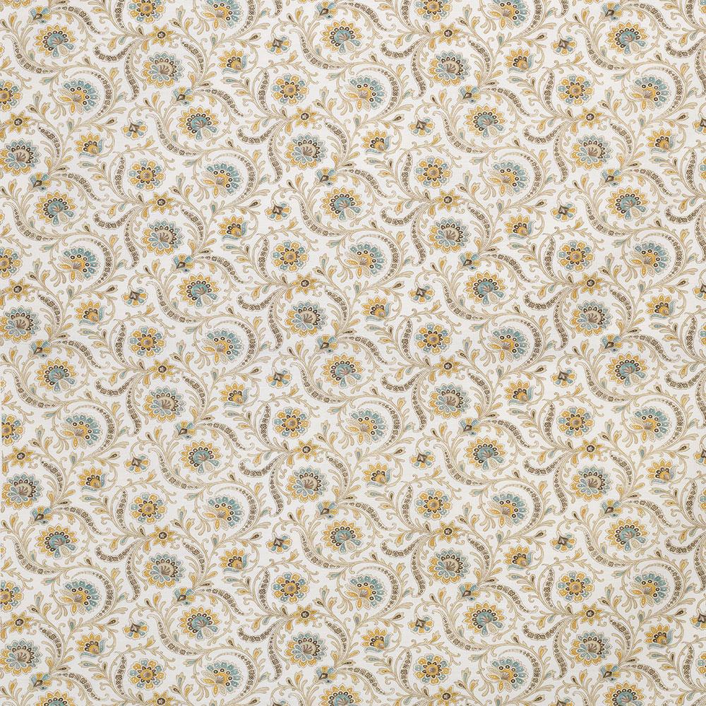 Baville Taupe/Aqua — Nina Campbell tyg