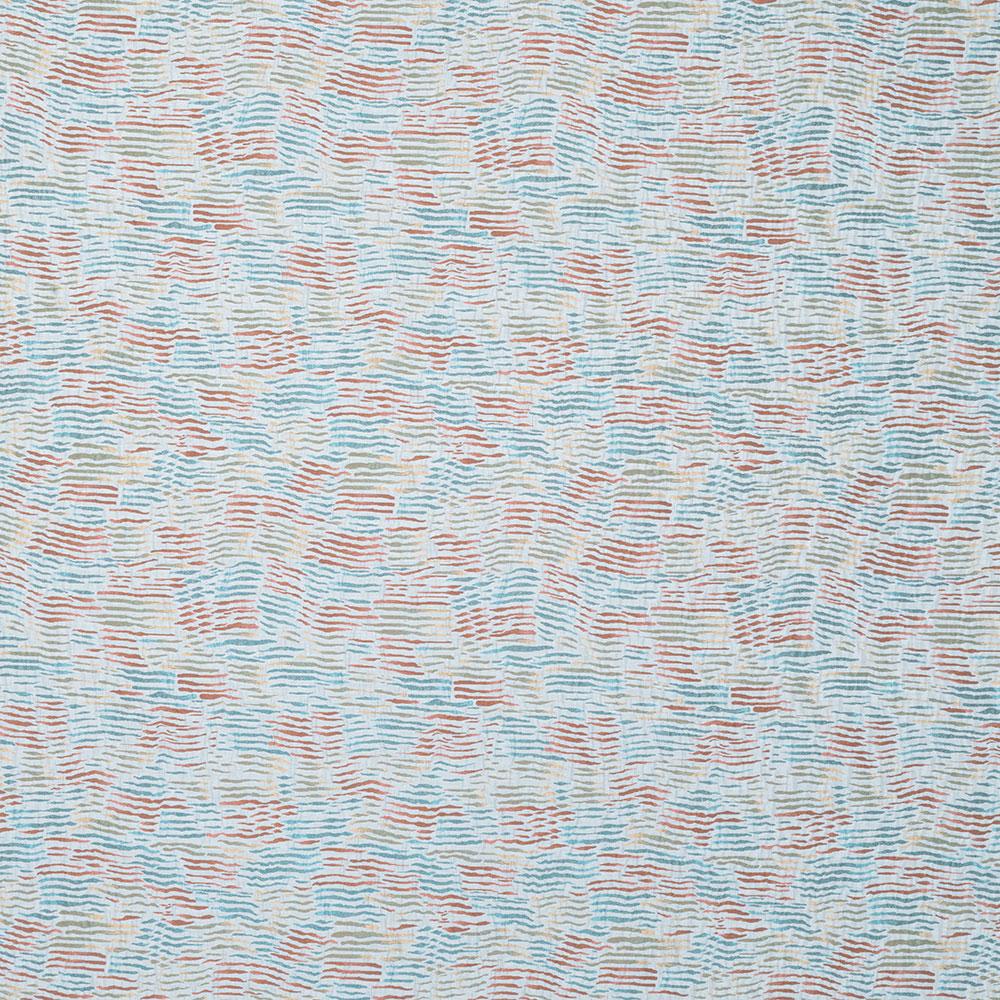 Arles Coral/Aqua/Ochre — Nina Campbell tyg