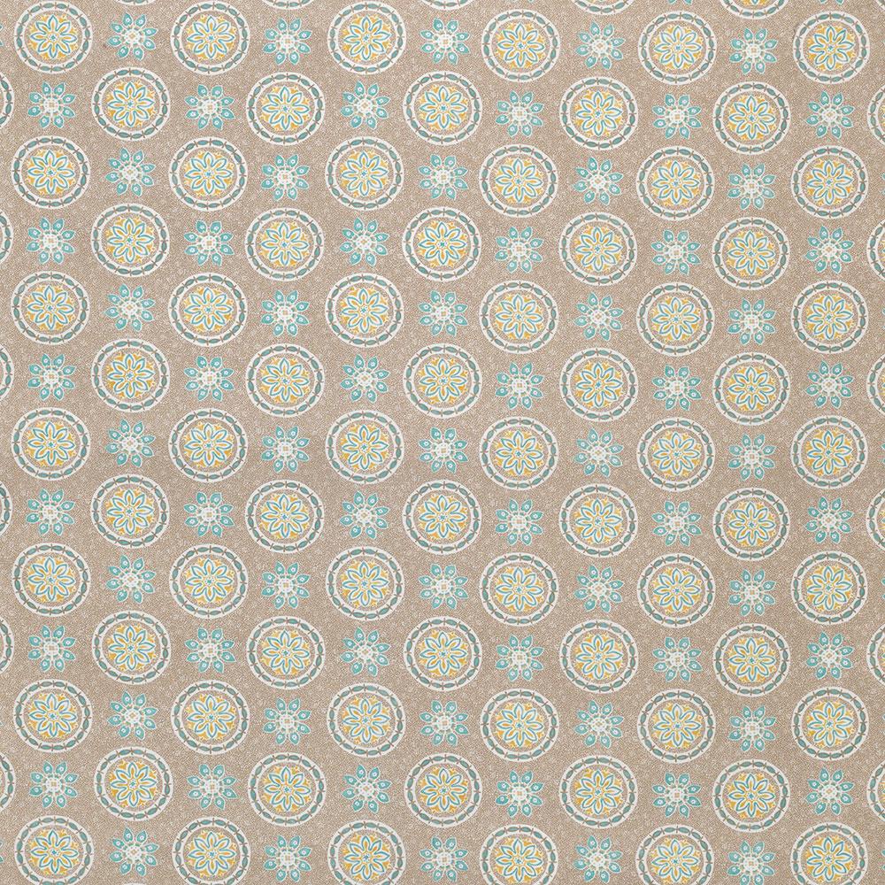 Garance Taupe/Aqua — Nina Campbell tyg