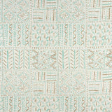 Cloisters Aqua/Taupe/Ivory — Nina Campbell tyg