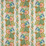 Ashdown Stripe Green/Multi — Nina Campbell tyg