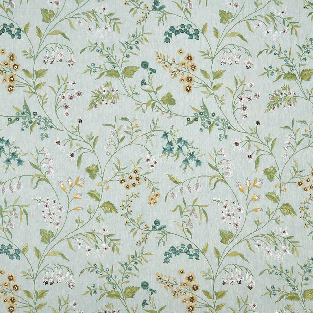 Almora Aqua/Yellow/Apple — Nina Campbell tyg