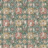 Holkar Teal/Russet/Ochre — Nina Campbell tyg