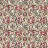 Holkar Ecru/Red/Russet/Ochre — Nina Campbell tyg