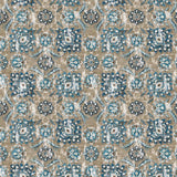 Holkar Taupe/Indigo/Blue — Nina Campbell tyg