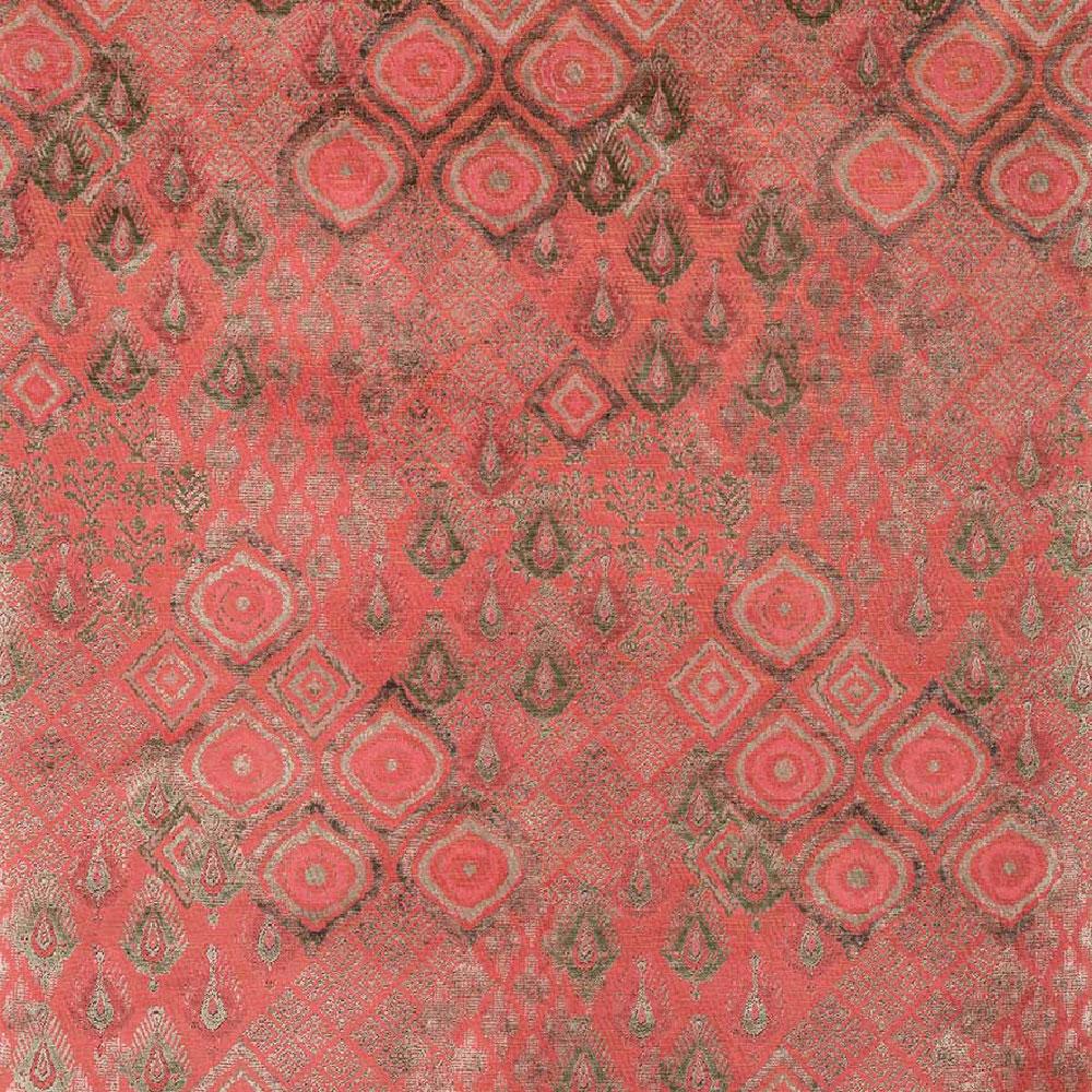 Baroda Coral/Taupe — Nina Campbell tyg