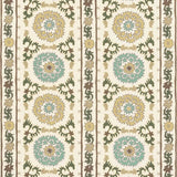 Maracanda Aqua/Ochre/Ivory — Nina Campbell tyg
