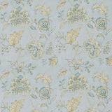Samarra Aqua/Ochre — Nina Campbell tyg