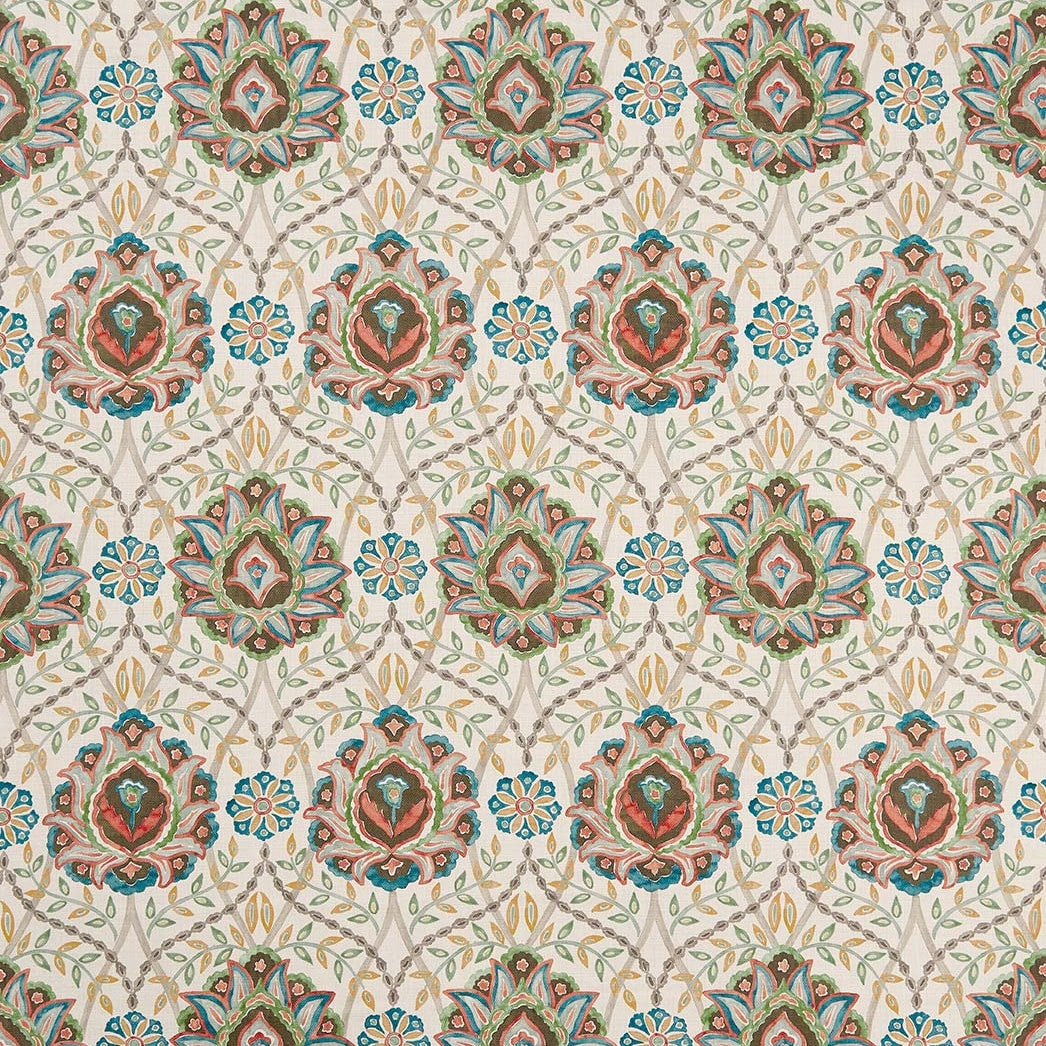 Topkapi Chocolate/Russet/Te — Nina Campbell tyg