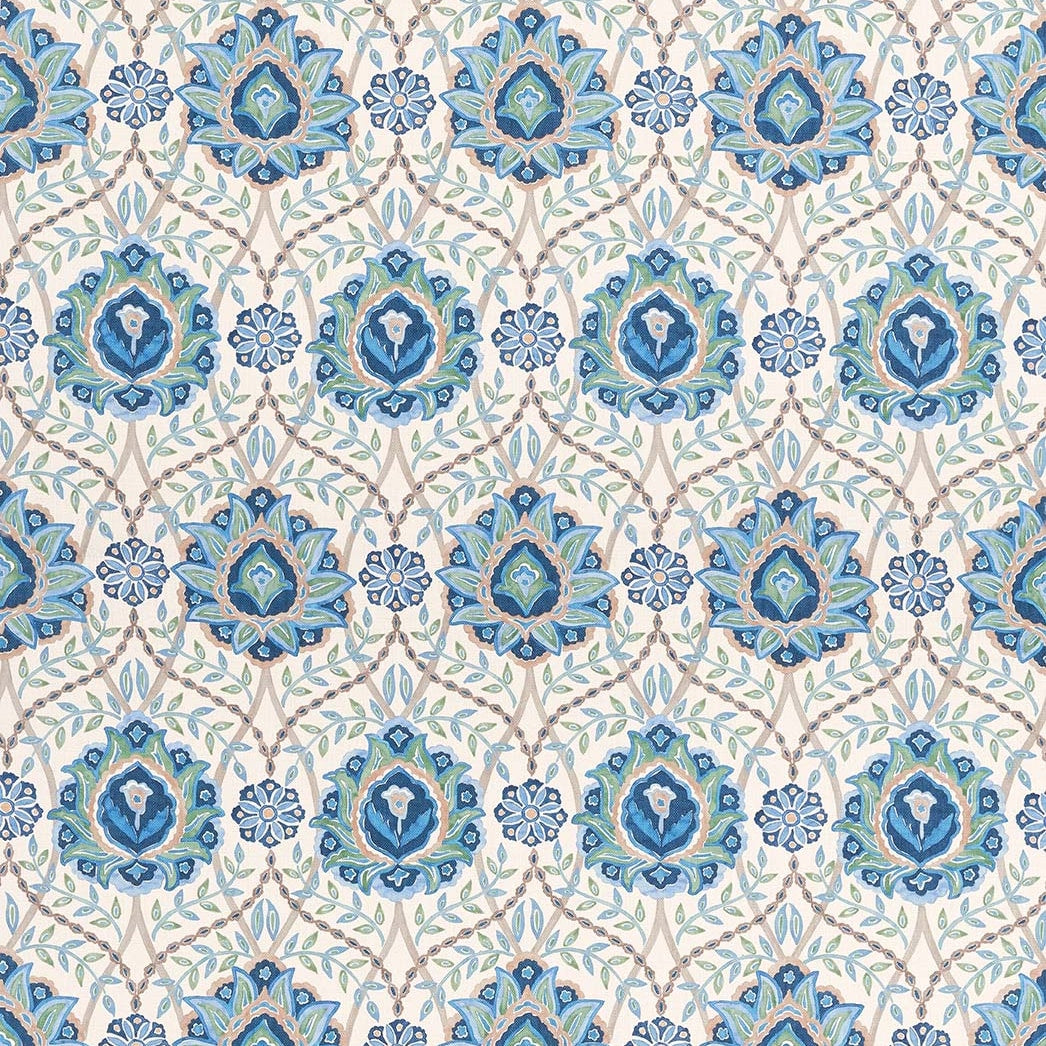Topkapi Blue/Green — Nina Campbell tyg