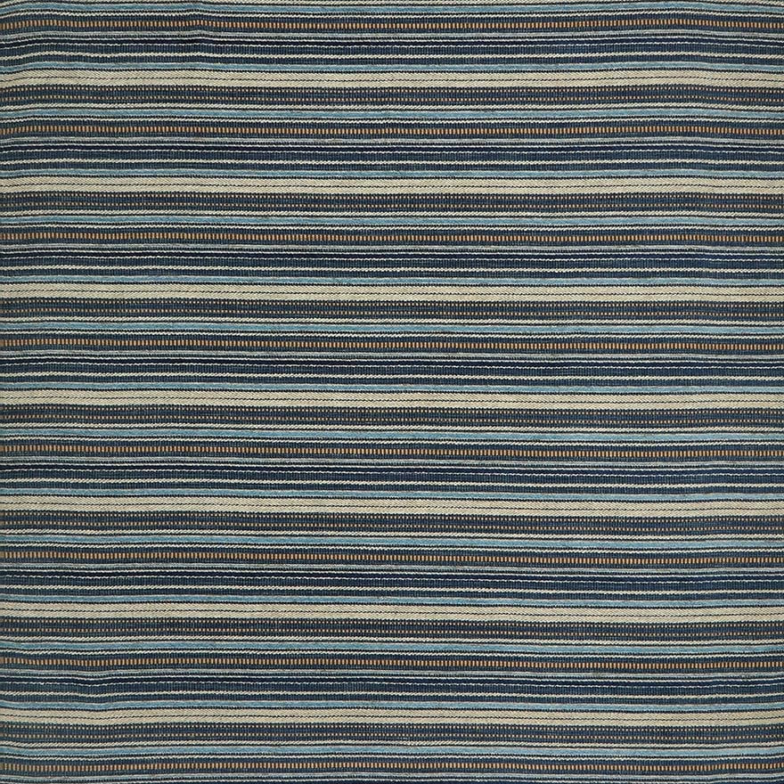 Bergeret Navy/Beige — Nina Campbell tyg