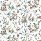 Toile Chinoise Rose/Sage — Nina Campbell tyg