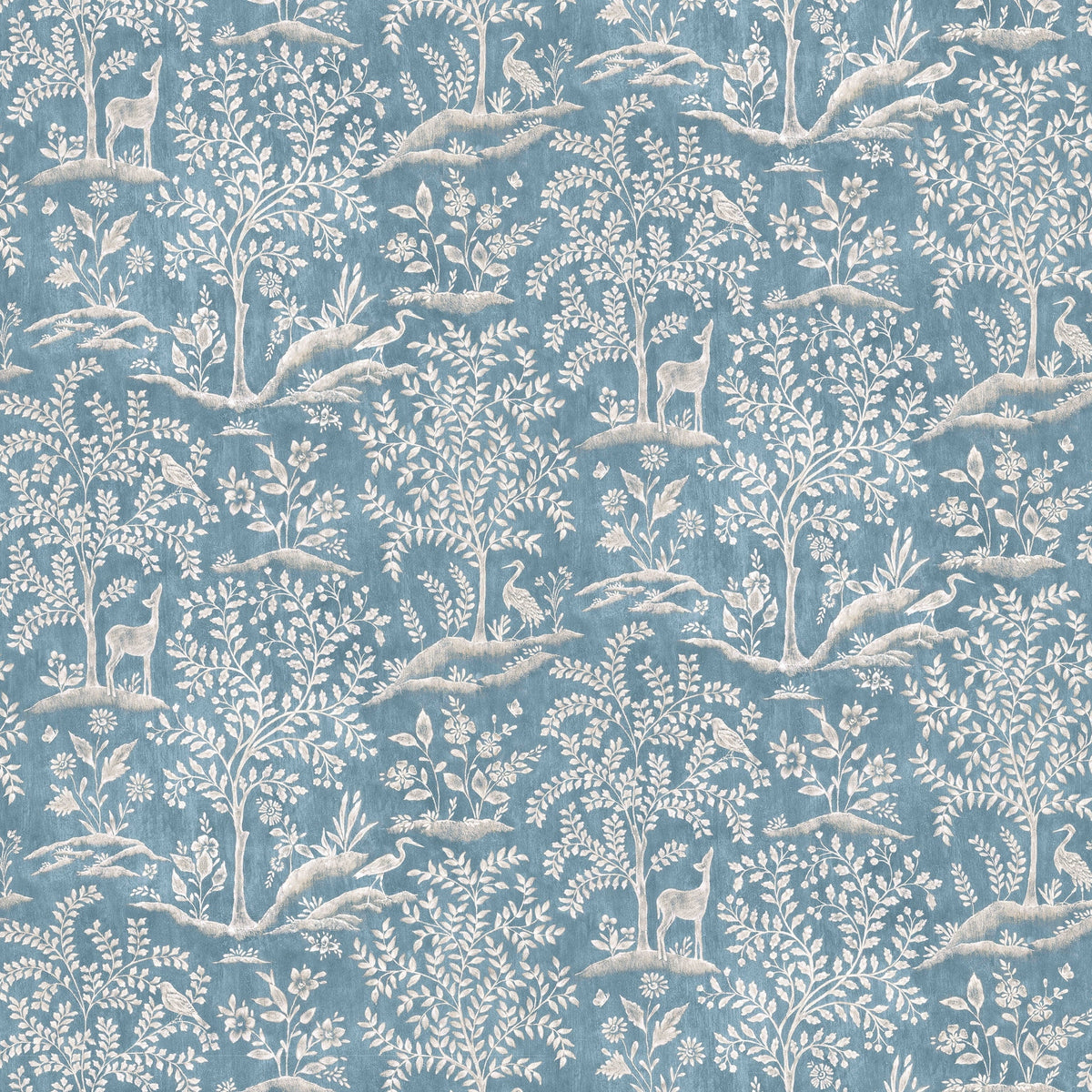 Foret Blue — Nina Campbell fabric sample