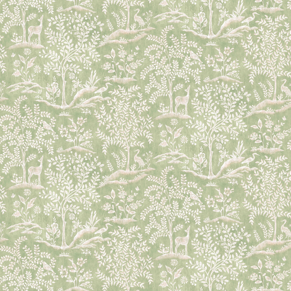 Foret Eucalyptus — Nina Campbell fabric sample