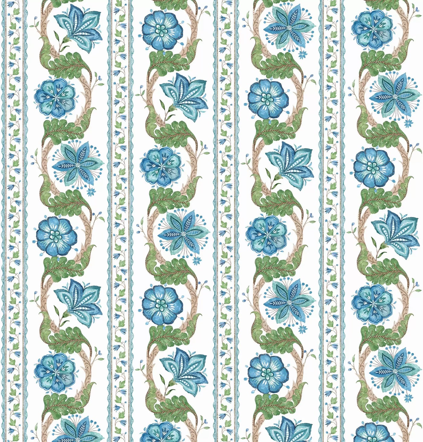Clermont Blue green — Osborne & Little tygprov