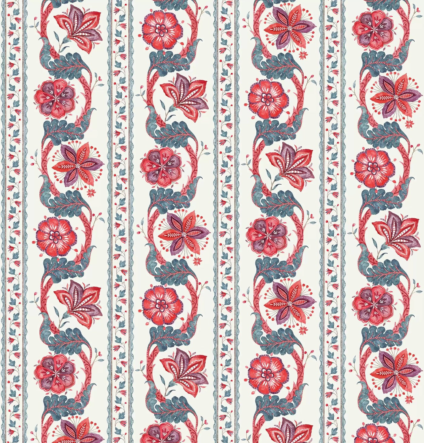 Clermont Red blue amethyst — Osborne & Little tygprov
