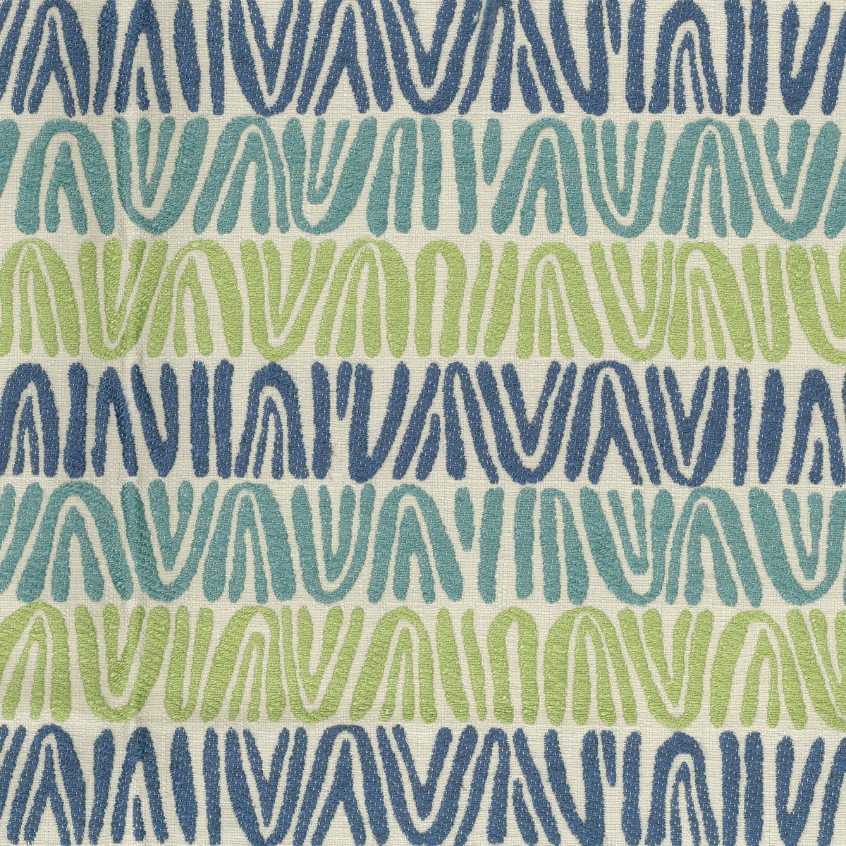 Appledore Blue/Green/Turquoise — Nina Campbell tyg