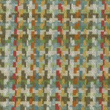 Hadlow Turquoise/Tangerine/Taupe — Nina Campbell tyg