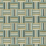 Atwood Aqua/Ochre — Nina Campbell tyg