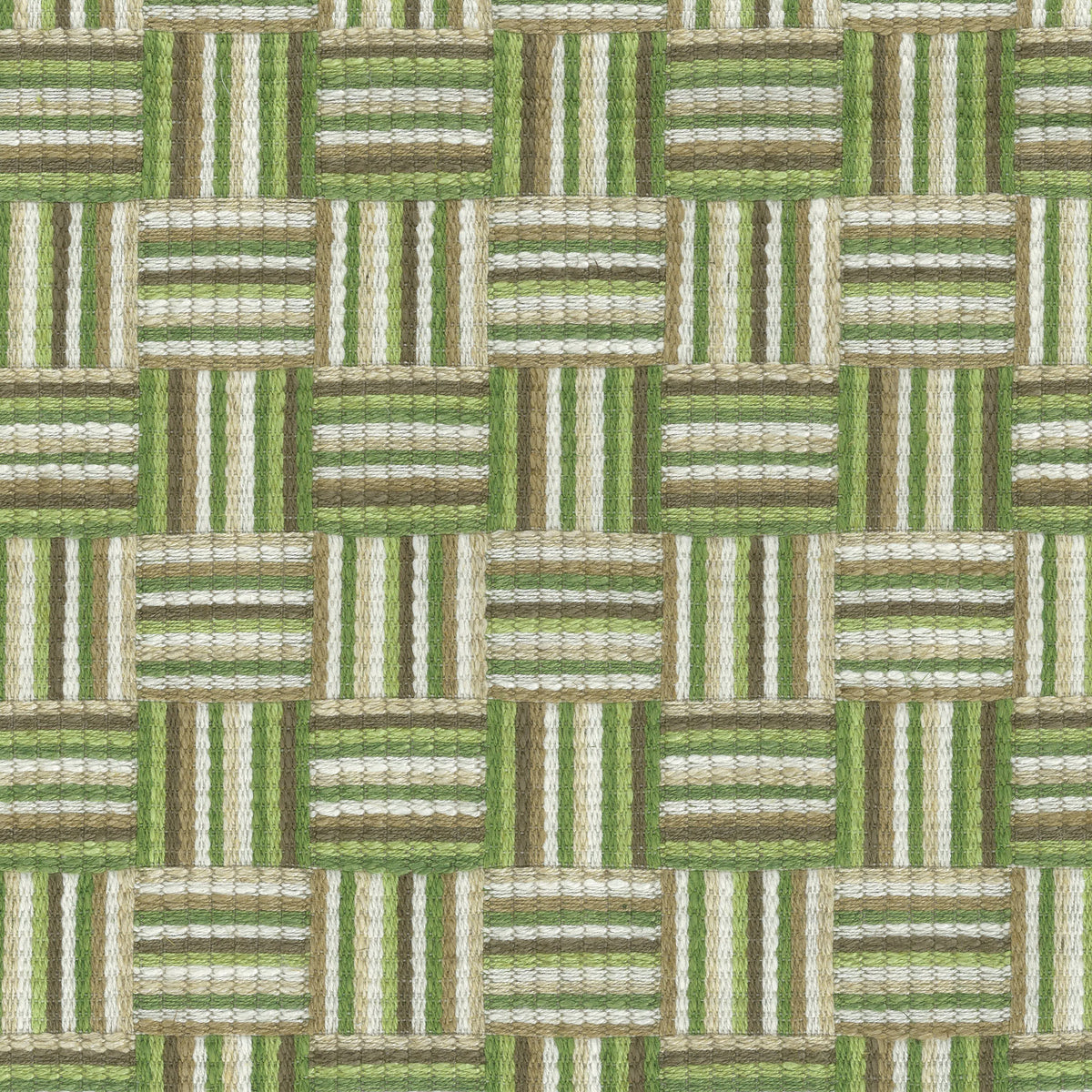 Atwood Green/Ivory — Nina Campbell tyg