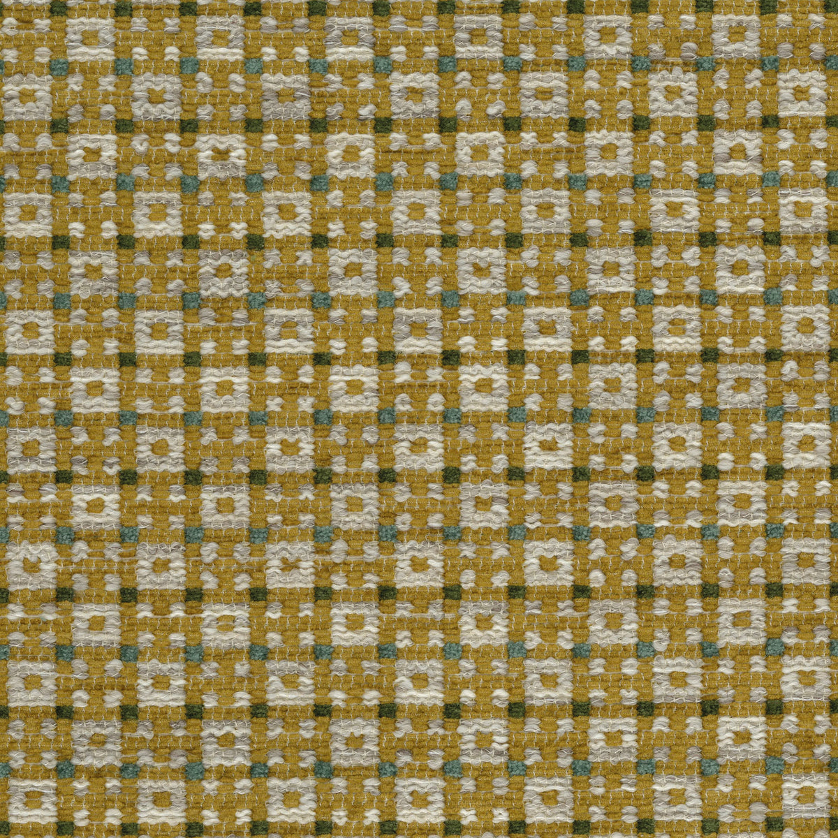 Chiddingstone Ochre/Teal — Nina Campbell tyg