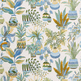 Tudeley Blue/Green/Ochre — Nina Campbell tyg