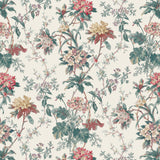 Somerhill Teal/Red/Amethyst — Nina Campbell tyg