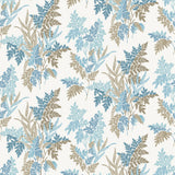 Fern Craze Indigo/Blue/Chocolate — Nina Campbell tyg