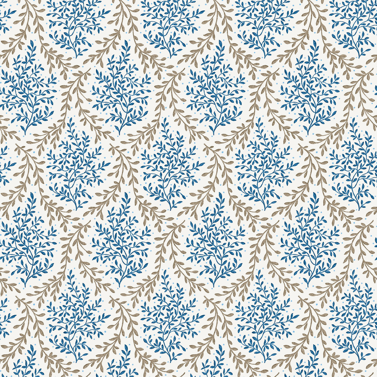 Bedgebury Indigo/Chocolate — Nina Campbell tyg
