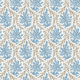 Bedgebury Indigo/Chocolate — Nina Campbell tyg