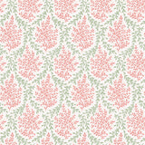 Bedgebury Coral/Eucalyptus — Nina Campbell tyg