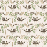 Peggy Green/Ivory — Nina Campbell tyg