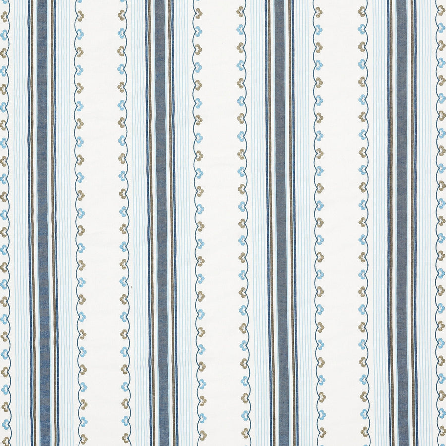 Mabel Stripe Tyg — Nina Campbell