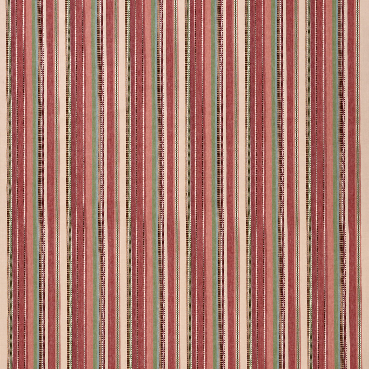 Nehir Red/Green — Nina Campbell tyg