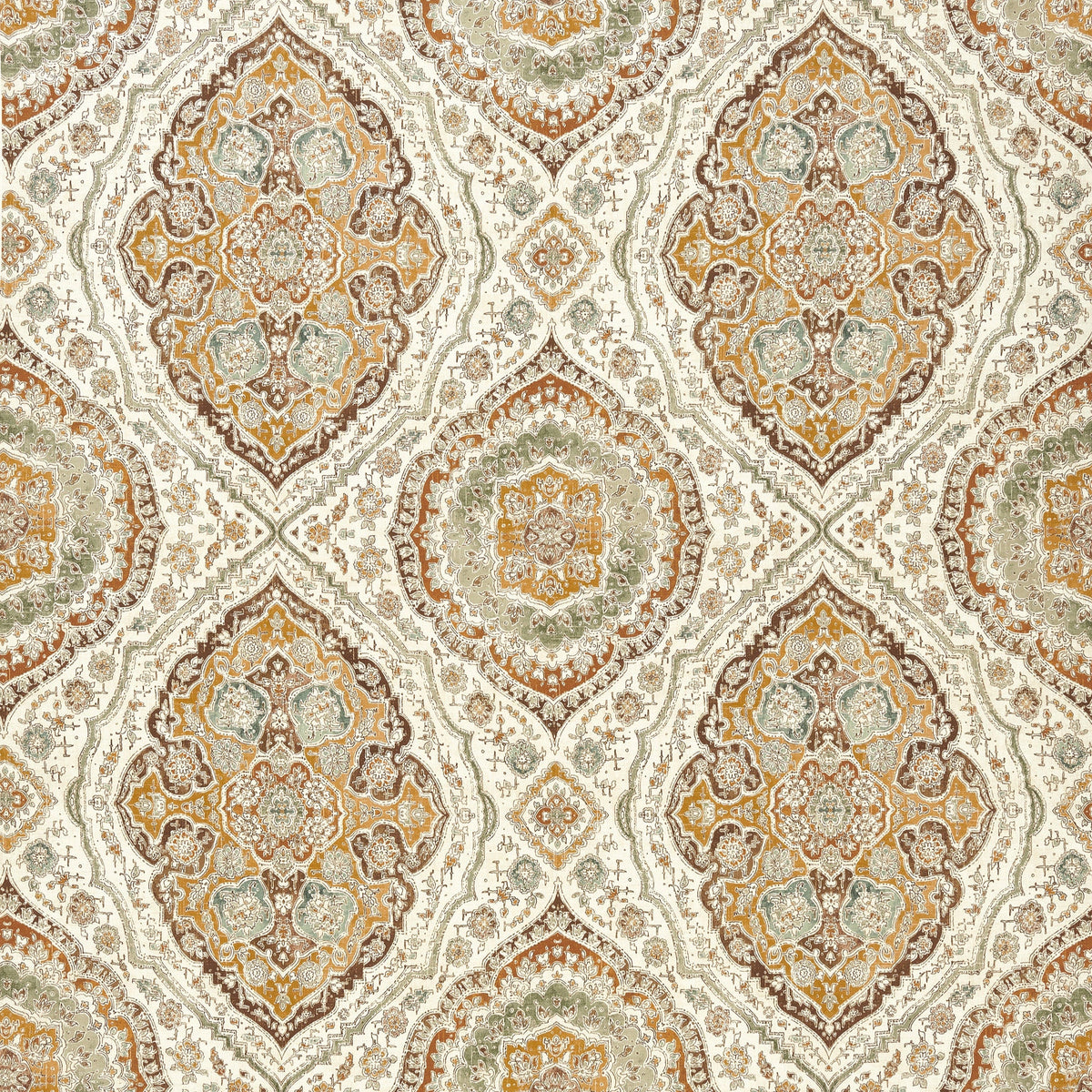 Karabali Ochre/Eucalyptus — Nina Campbell tyg