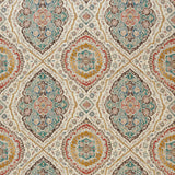 Karabali Teal/Russet/Ochre — Nina Campbell tyg