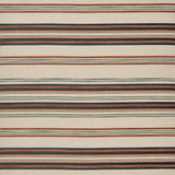 Farnaz Stripe Teal/Russet — Nina Campbell tyg