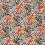 Paridaiza Blue/Terracotta — Nina Campbell tyg