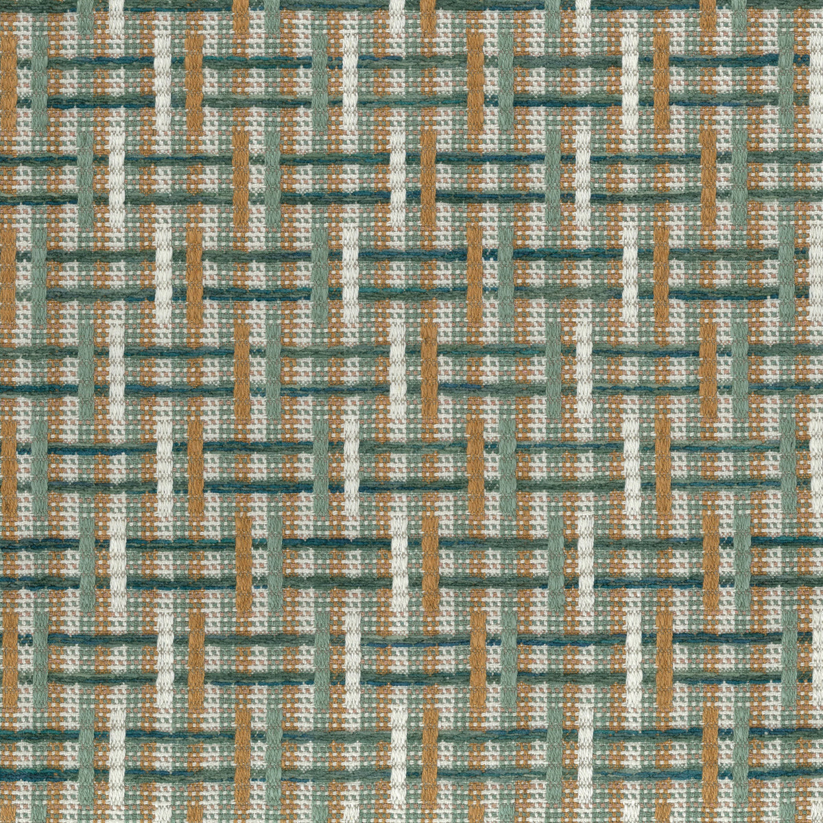Altana Teal/Cinnamon — Nina Campbell tyg