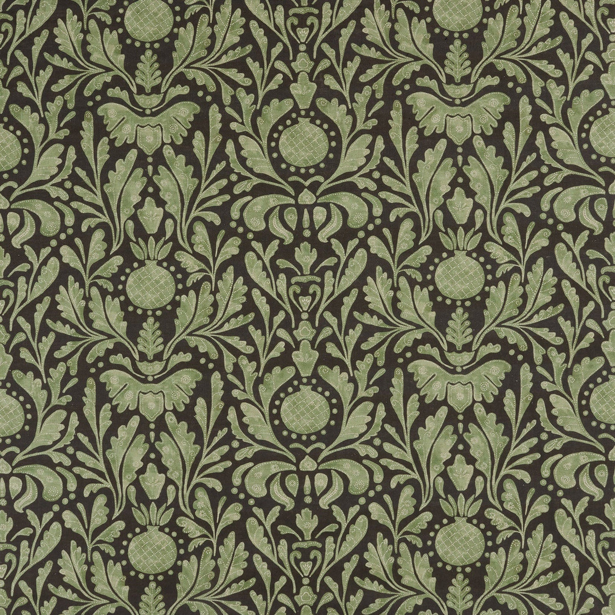 Castellane Green/Chocolate — Nina Campbell tyg