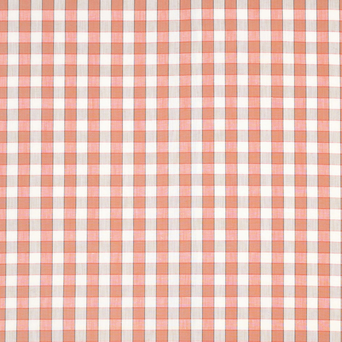 Honfleur Check Coral — Nina Campbell tyg
